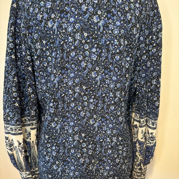 Kobi Halperin Emmie Blue Floral Blouse M - Picture 6 of 7